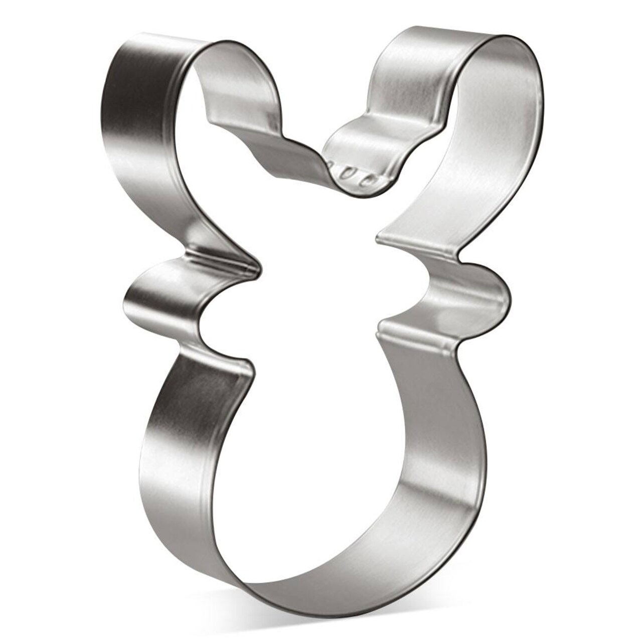 Reindeer Face Cookie Cutter 3.75 in B1582, CookieCutter.com, Tin Plated Steel, Handmade in the USA